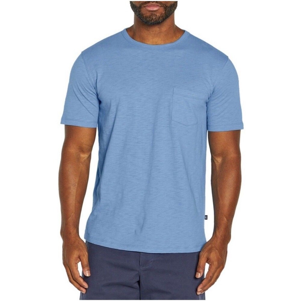 Gap Mens Pocket Slub Tee Shirt All Aboard Blue Short Sleeve Cotton S New NWT